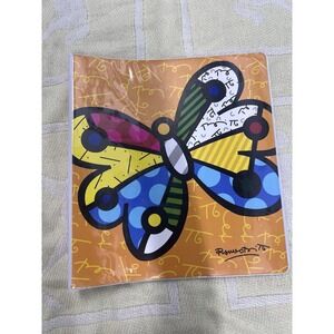 Romero Britto Dog 3-Ring Binder 1-inch Butterfly School Supply